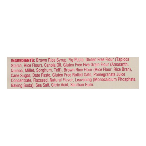 Nature's Bakery Gluten Free Fig Bar - Pomegranite - Case Of 12 - 2 Oz. - Image 2