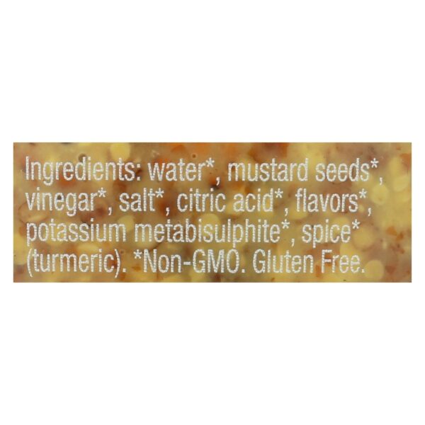Bornier - Mustard - Whole Grain - Case Of 6 - 7.4 Oz. - Image 2