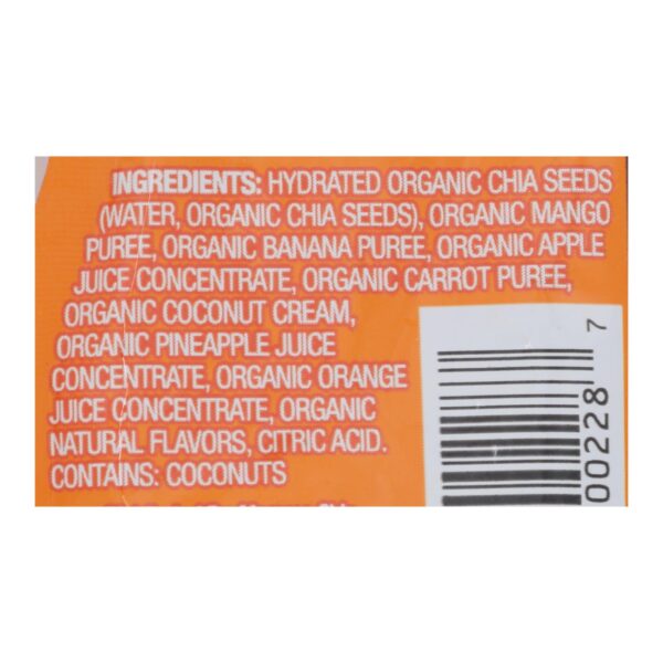 Mamma Chia Squeeze Vitality Snack - Mango Coconut - Case Of 16 - 3.5 Oz. - Image 2