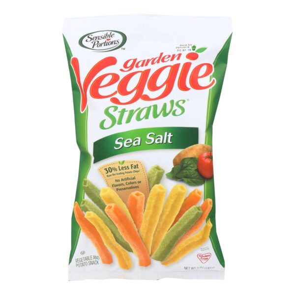 Sensible Portions Garden Veggie Straws - Sea Salt - Case Of 12 - 5 Oz. - Image 2