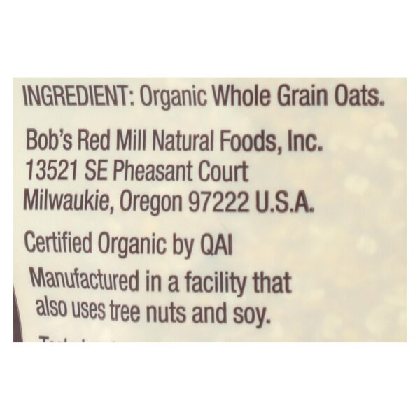 Bob's Red Mill - Organic Steel Cut Oats - Gluten Free - Case Of 4-24 Oz - Image 2