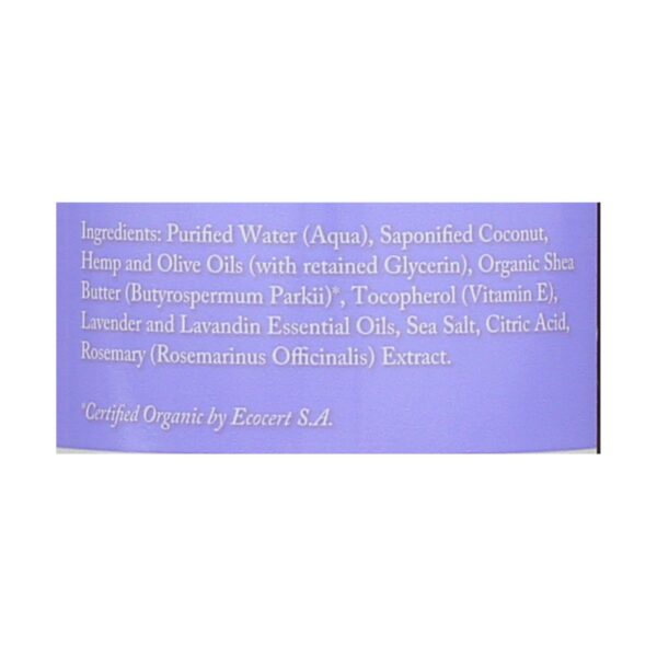 Dr. Woods Shea Vision Pure Castile Soap Lavender With Organic Shea Butter - 8 Fl Oz - Image 2