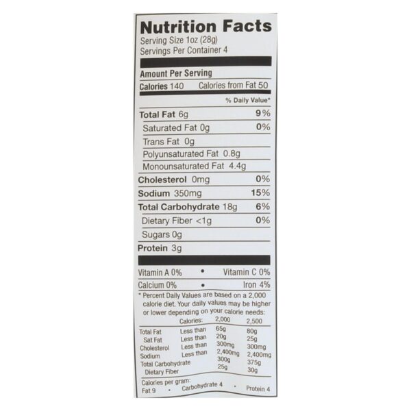 Simply 7 Lentil Chips - Sea Salt - Case Of 12 - 4 Oz. - Image 2