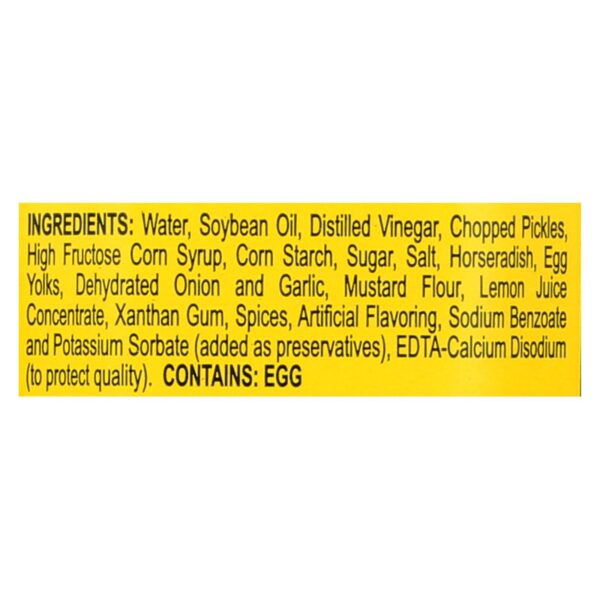 Bookbinder's - Tartar Sauce - Traditional - Case Of 9 - 9.5 Oz. - Image 2
