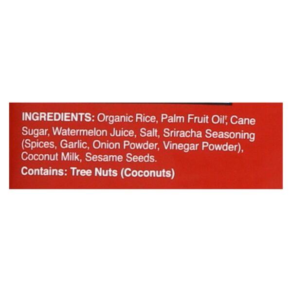 Dang - Sticky Rice Chips - Sriracha - Case Of 12 - 3.50 Oz - Image 2