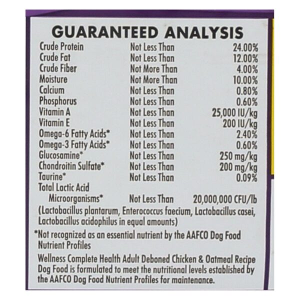 Wellness Pet Products Cat Food - Chicken And Oatmeal Recipe - Case Of 6 - 5 Lb. - Image 2
