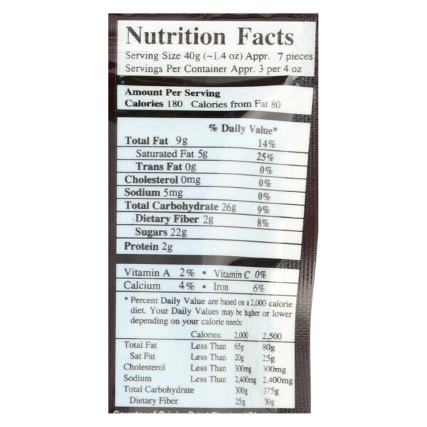 Next Organics Dark Chocolate Coconut - Organic - Case Of 6 - 4 Oz. - Image 2
