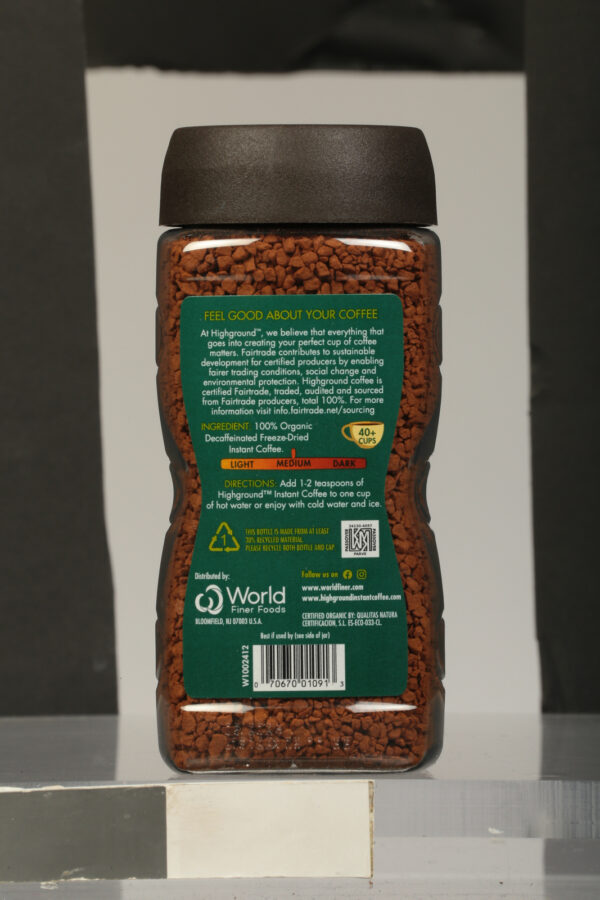 Highground - Coffee Decaf Instant - Case Of 6 - 3.53 Oz - Image 2