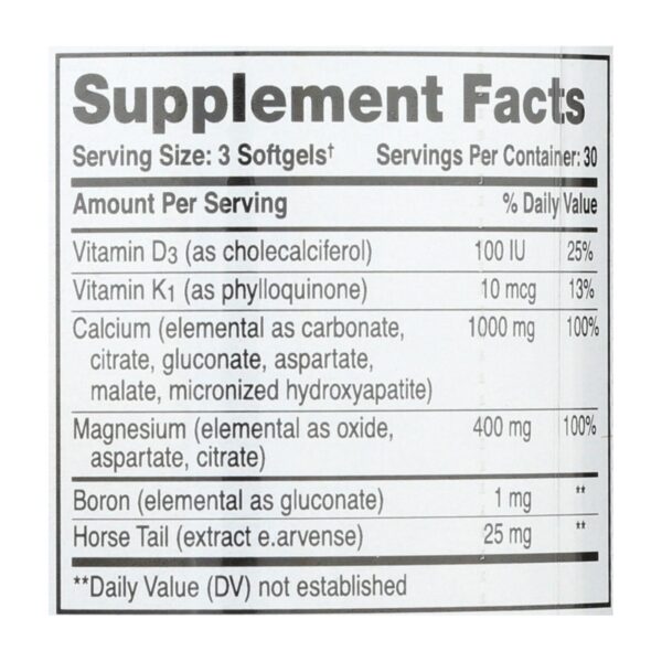 Phyto-therapy Liquid Calcium - 1000 Mg - 90 Softgels - Image 2