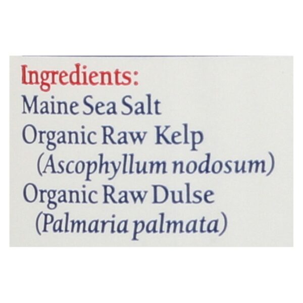 Maine Coast Organic Sea Seasonings - Sea Salt With Sea Veg - 1.5 Oz Shaker - Image 2