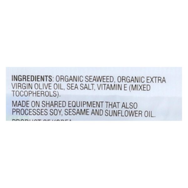 Gimme Seaweed Snacks Seaweed Snack - Organic - Extra Virgin Olive Oil - Case Of 8 - 6/.17 Oz - Image 2