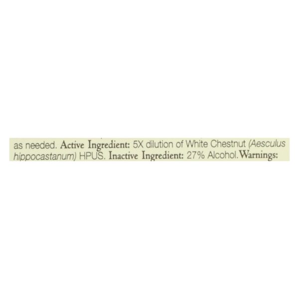 Bach Flower Remedies Essence White Chestnut - 0.7 Fl Oz - Image 2
