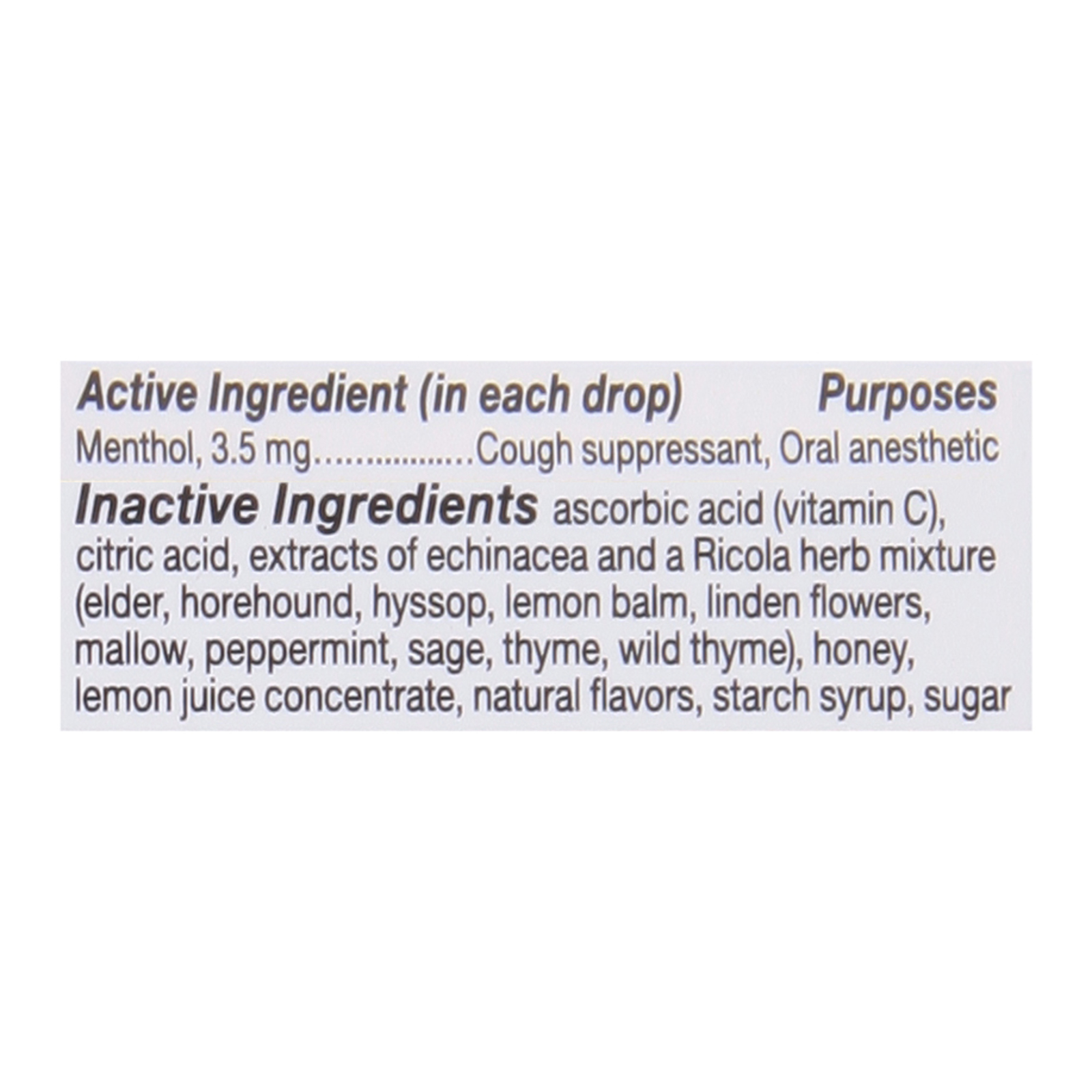Ricola - Cough Drop Ech Honey Lemon - Case Of 6-45 Ct - Image 2