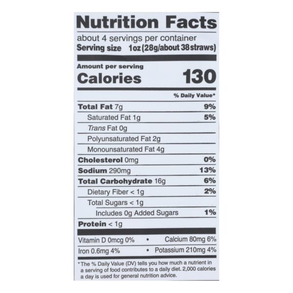 Sensible Portions - Veggie Straw Zesty Ranch - Case Of 12 - 4.25 Ounces - Image 2