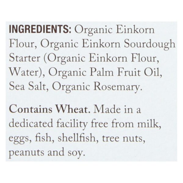 Jovial - Sourdough Einkorn Crackers - Rosemary - Case Of 10 - 4.5 Oz. - Image 2