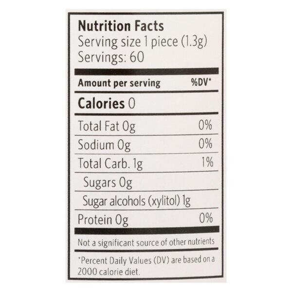 Xylichew Gum - Cinnamon - Jar - 60 Pieces - 1 Case - Image 2