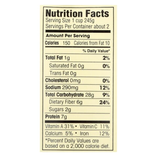 Dr. Mcdougall's Organic Black Bean Lower Sodium Soup - Case Of 6 - 18 Oz. - Image 2
