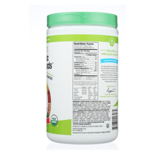 Orgain Organic Hydration Powder - Berry Punch - 0.62 Lb. - Image 2