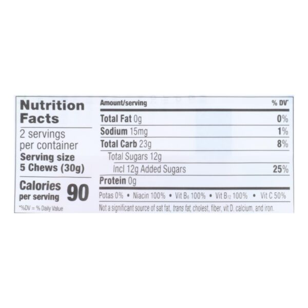 Probar Bolt Energy Chews - Organic Raspberry - 2.1 Oz - Case Of 12 - Image 2