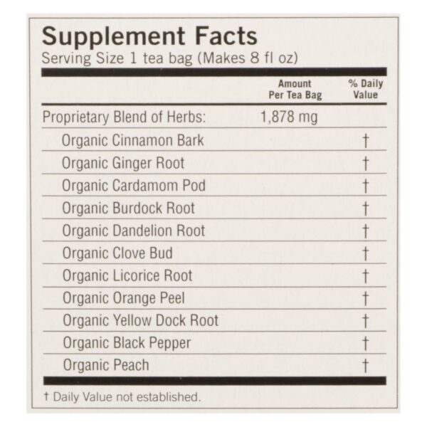 Yogi Detox - Peach - Case Of 6 - 16 Bags - Image 2