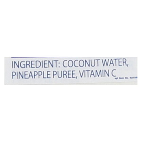 C2o - Pure Coconut Water - Pineapple - Case Of 12 - 33.8 Fl Oz. - Image 2