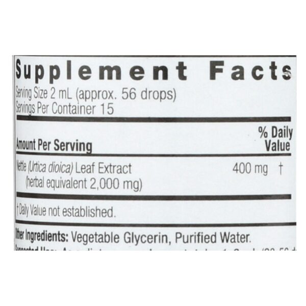 Nature's Answer - Nettle Leaf Alcohol Free - 1 Fl Oz - Image 2