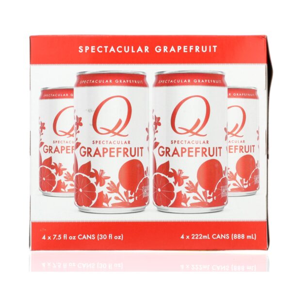 Q Drinks - Sparkling Grapefruit - Case Of 6/4 Packs - 7.5oz Cans - Image 2