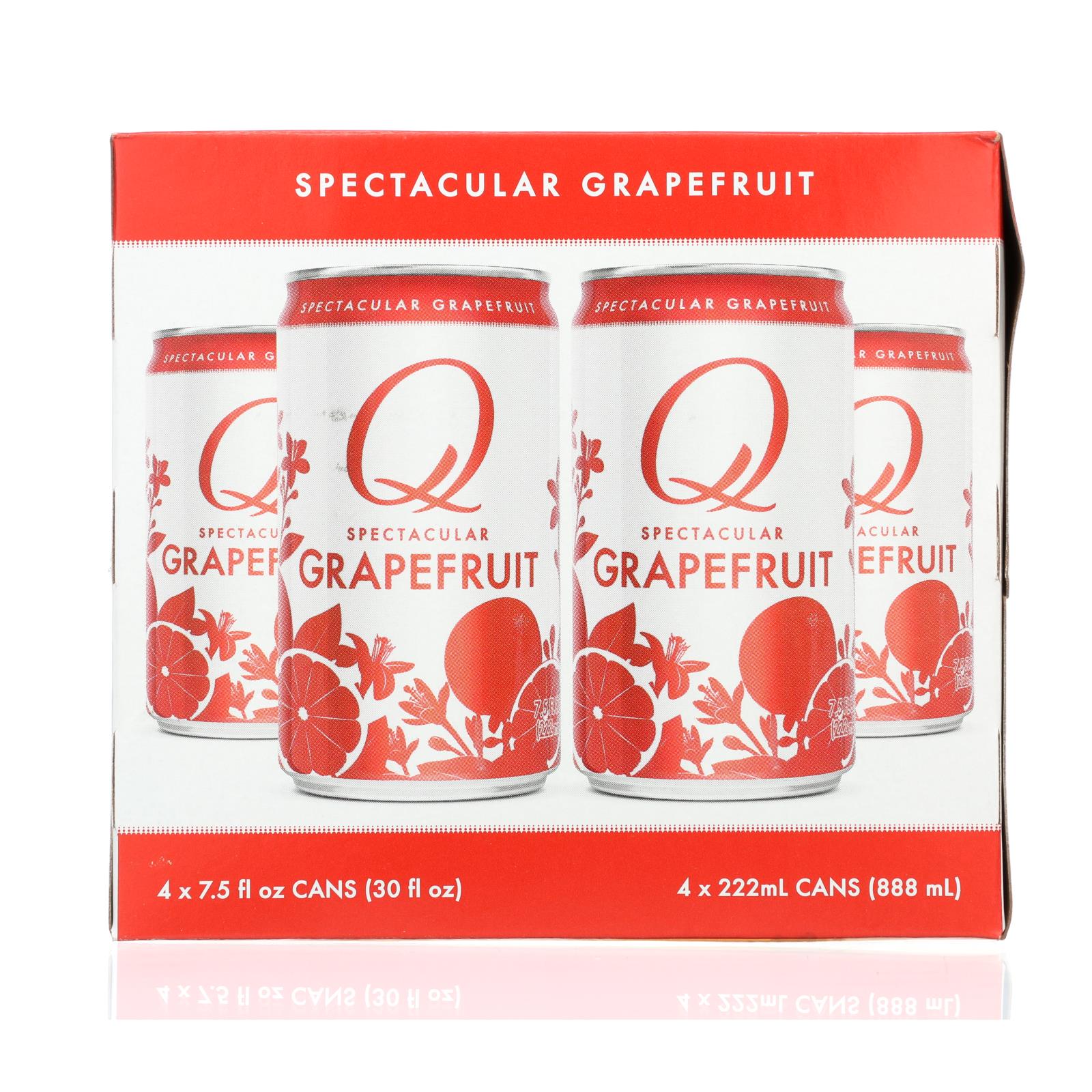 Q Drinks - Sparkling Grapefruit - Case Of 6/4 Packs - 7.5oz Cans - Image 2