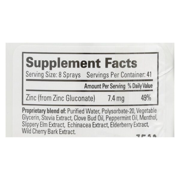 Quantum Research Thera Zinc Throat Spray - 2 Fl Oz - Image 2