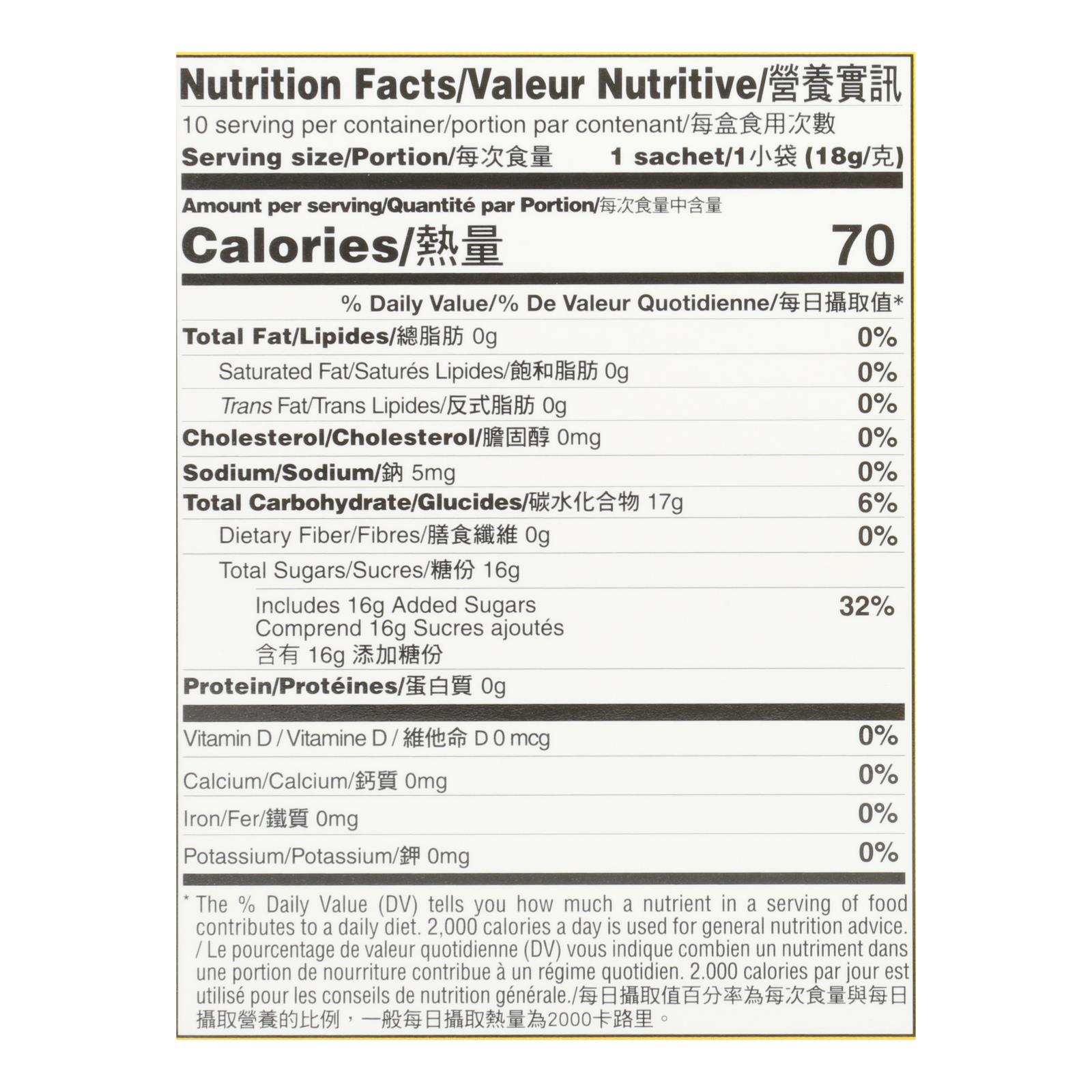 Prince Of Peace - Tea Instant Lemon Ginger Honey Cry - Case Of 6-10 Bag - Image 2