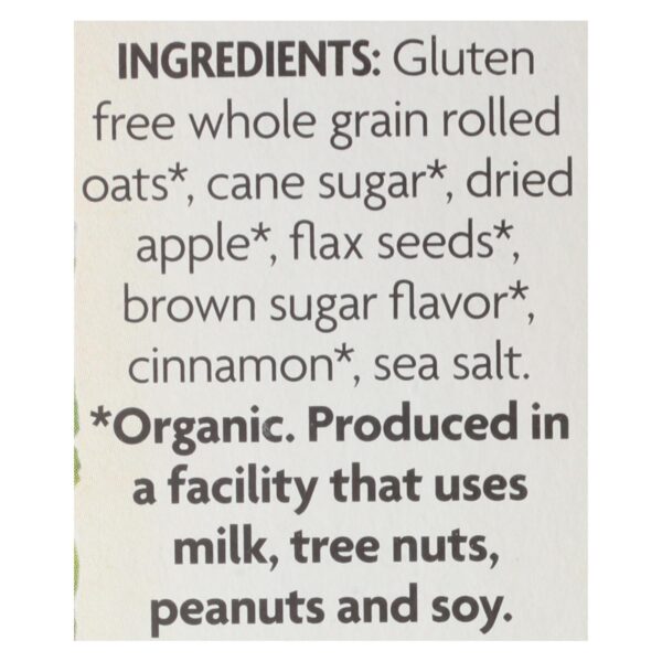 Nature's Path Organic Hot Oatmeal - Spiced Apple With Flax - Case Of 6 - 11.3 Oz. - Image 2