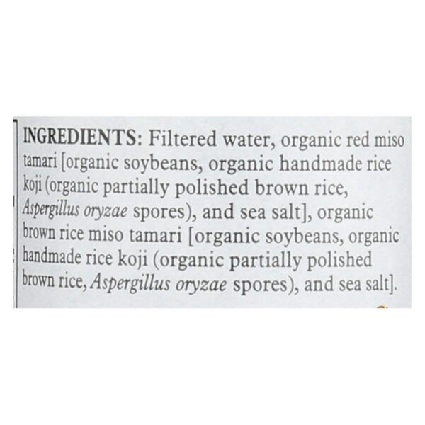 Miso Master Miso Tamari - Organic - 10 Oz - Case Of 12 - Image 2