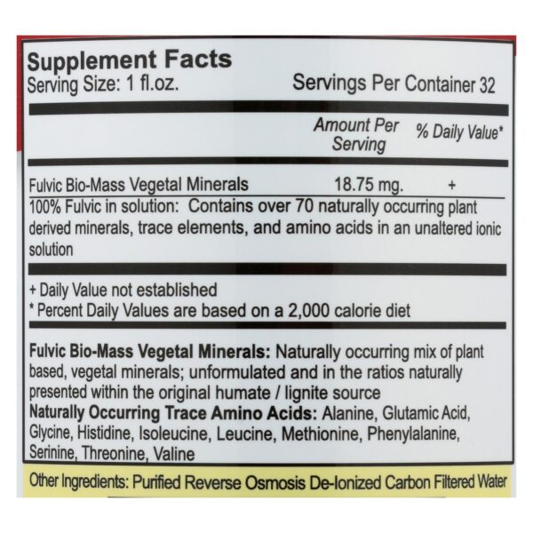 Vital Earth Minerals Fulvic Mineral Complex - 32 Fl Oz - Image 2