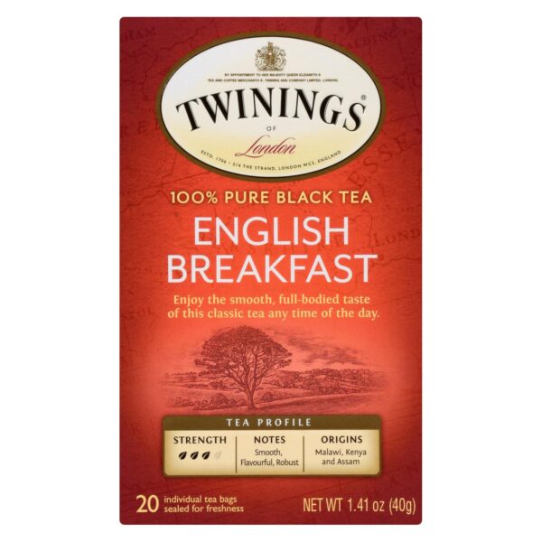 Twinings Tea English Breakfast Tea - Black Tea - Case Of 6 - 20 Bags - Image 2