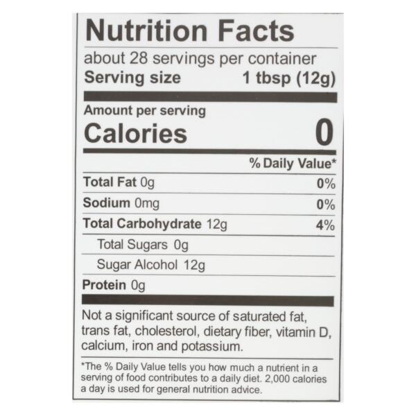 Wholesome Sweeteners Sweetener - All Natural - Calorie Free - Zero - Pouch - 12 Oz - Case Of 8 - Image 2