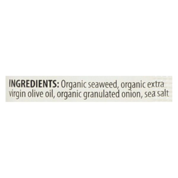 Seasnax Organic Premium Roasted Seaweed Snack - Toasty Onion - Case Of 24 - 0.18 Oz. - Image 2