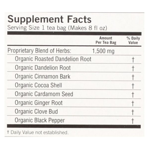 Yogi Tea - Organic - Roasted Dandelion Spice Detox - 16 Tea Bags - 1 Case - Image 2