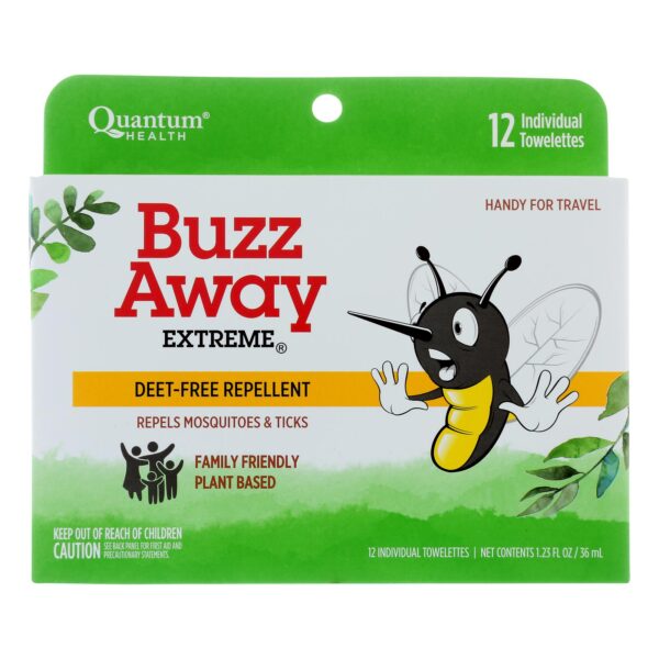 Quantum Research Buzz Away Towelettes - 12 Pack
