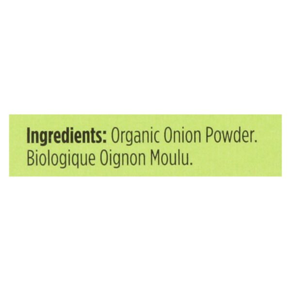 Spicely Organics - Organic Onion Powder - Case Of 6 - 0.4 Oz. - Image 2