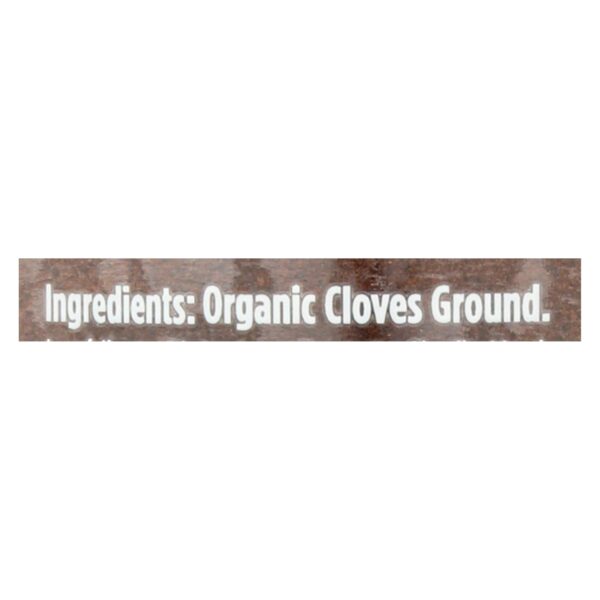 Spicely Organics - Organic Cloves - Ground - Case Of 3 - 1.6 Oz. - Image 2