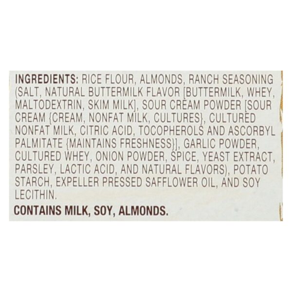 Blue Diamond - Nut Thins - Country Ranch - Case Of 12 - 4.25 Oz. - Image 2