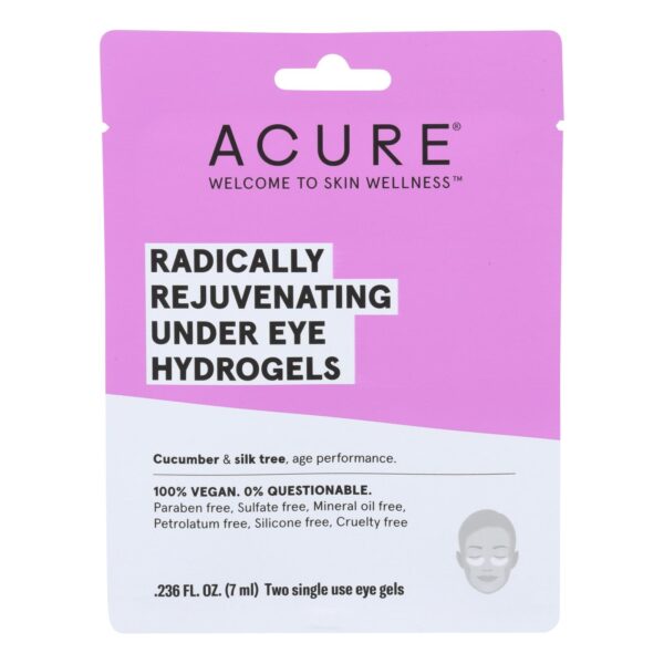 Acure - Under Eye Mask - Radically Rejuvenating Hydrogel - Case Of 12 - 1 Each