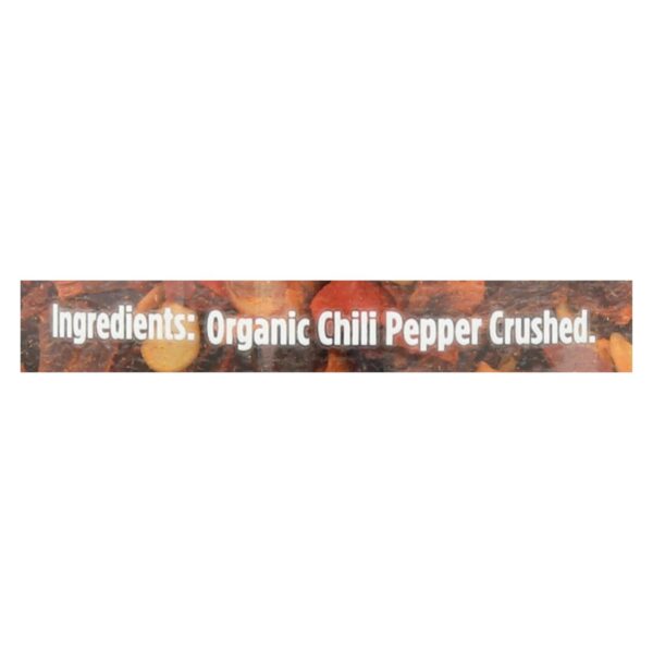 Spicely Organics - Organic Chili - Crushed - Case Of 3 - 1.3 Oz. - Image 2