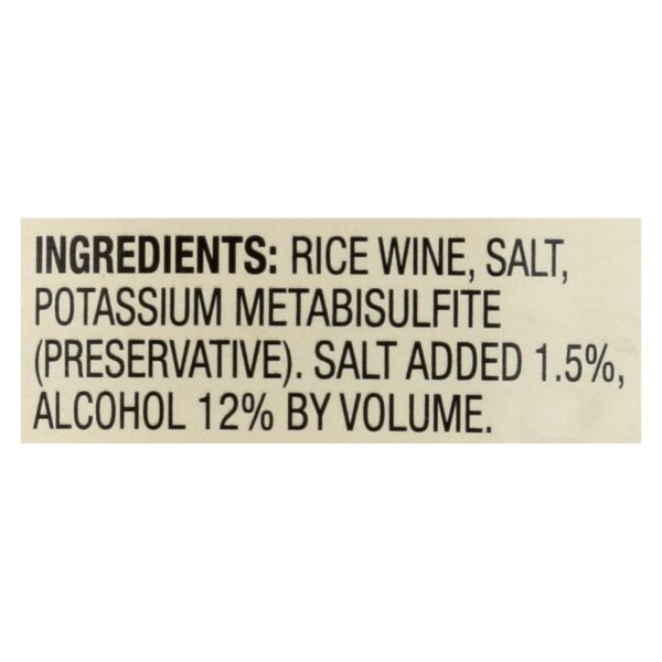 Ka'me Ka-me, Rice Cooking Wine - Case Of 12 - 12.7 Fz - Image 2