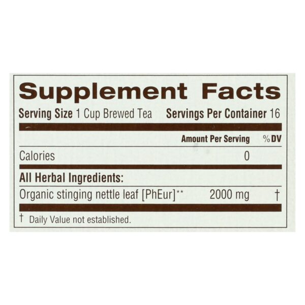 Traditional Medicinals Organic Nettle Leaf Herbal Tea - 16 Tea Bags - Case Of 6 - Image 2