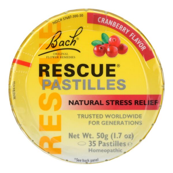 Bach Rescue Remedy Pastilles - Cranberry - 50 Grm - Case Of 12 - Image 2