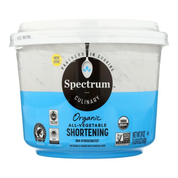 Spectrum Naturals Organic Shortening - Case Of 12 - 24 Oz. - Image 2