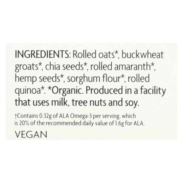 Nature's Path Organic Qi'a Superfood Hot Oatmeal - Superseeds And Grains - Case Of 6 - 8 Oz. - Image 2