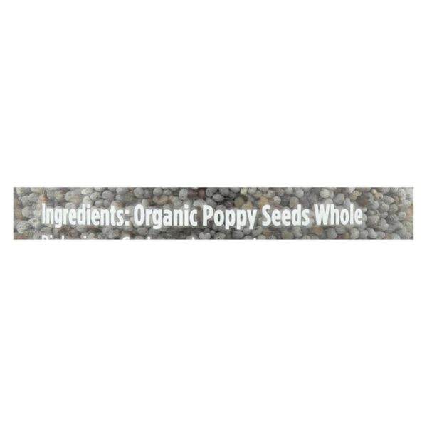 Spicely Organics - Poppy Seeds - Case Of 3 - 2.2 Oz - Image 2