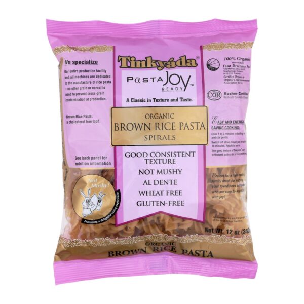 Tinkyada Brown Rice Pasta - Spiral - Case Of 12 - 12 Oz - Image 3
